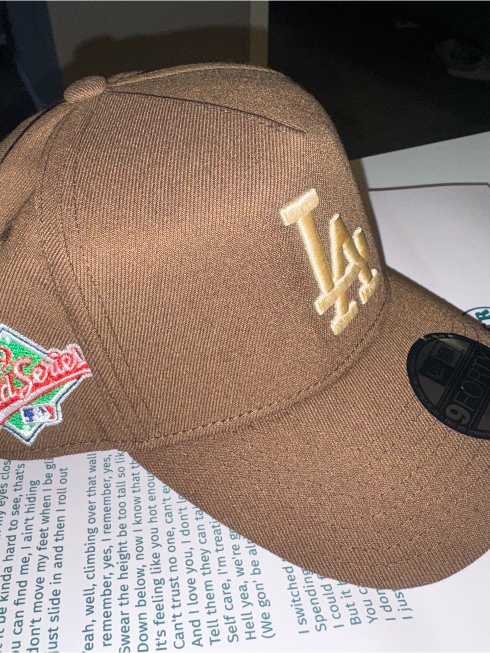 New Era LA Dodgers Brown Adjustable Snapback